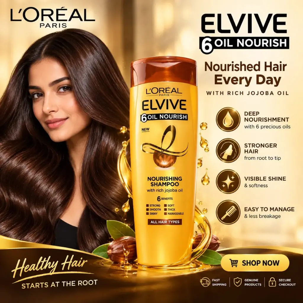 LOREAL ELVIVE 6 OIL NOURISHING SHAMPOO